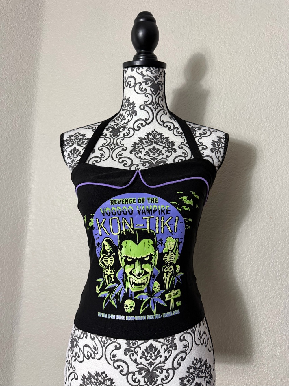 Killstar Black Kon-Tiki Halter Top